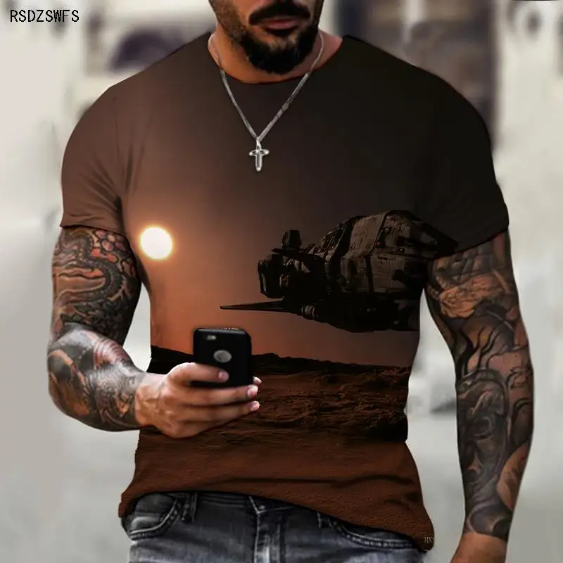 Moon and Starry Three-dimensional 3D Printing Men's T-shirt Summer Spring Short-sleeved Art Street Casual Top T-shirt
Moon and Starry Three-dimensional 3D Printing Men's T-shirt Summer Spring Short-sleeved Art Street Casual Top T-shirt