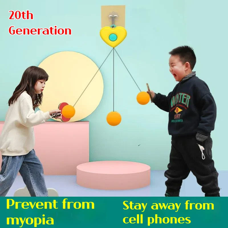 

AAutomatic Take-up Hanging Table Tennis Trainer For Children To Improve Indoor Sports Game Concentration Wall Hanging Kids Toys