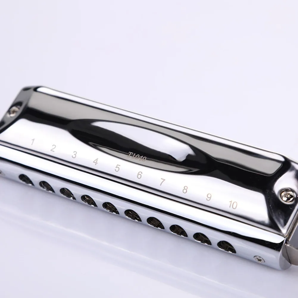 Chromatic Harmonica Harmonica 10 Holes 40 Tones Gift Key Of C Metal Mouth Musical Instruments With Cleaning Cloth
Chromatic Harmonica Harmonica 10 Holes 40 Tones Gift Key Of C Metal Mouth Musical Instruments With Cleaning Cloth
