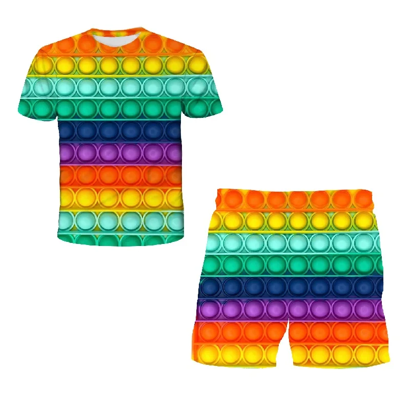 2022 New Shiatsu Toy Rainbow Circle Colorful Circle Boys Clothes Sets Boy Summer T Shirt Short Pants Set Clothing Kids 4-14 Year
2022 New Shiatsu Toy Rainbow Circle Colorful Circle Boys Clothes Sets Boy Summer T Shirt Short Pants Set Clothing Kids 4-14 Year