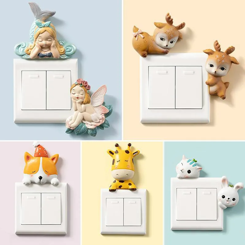 3D Stereo Resin Switch Decoration Wall Sticker Living Room Bedroom Household Modern Simple Wall Socket Switch Protective Cover
3D Stereo Resin Switch Decoration Wall Sticker Living Room Bedroom Household Modern Simple Wall Socket Switch Protective Cover