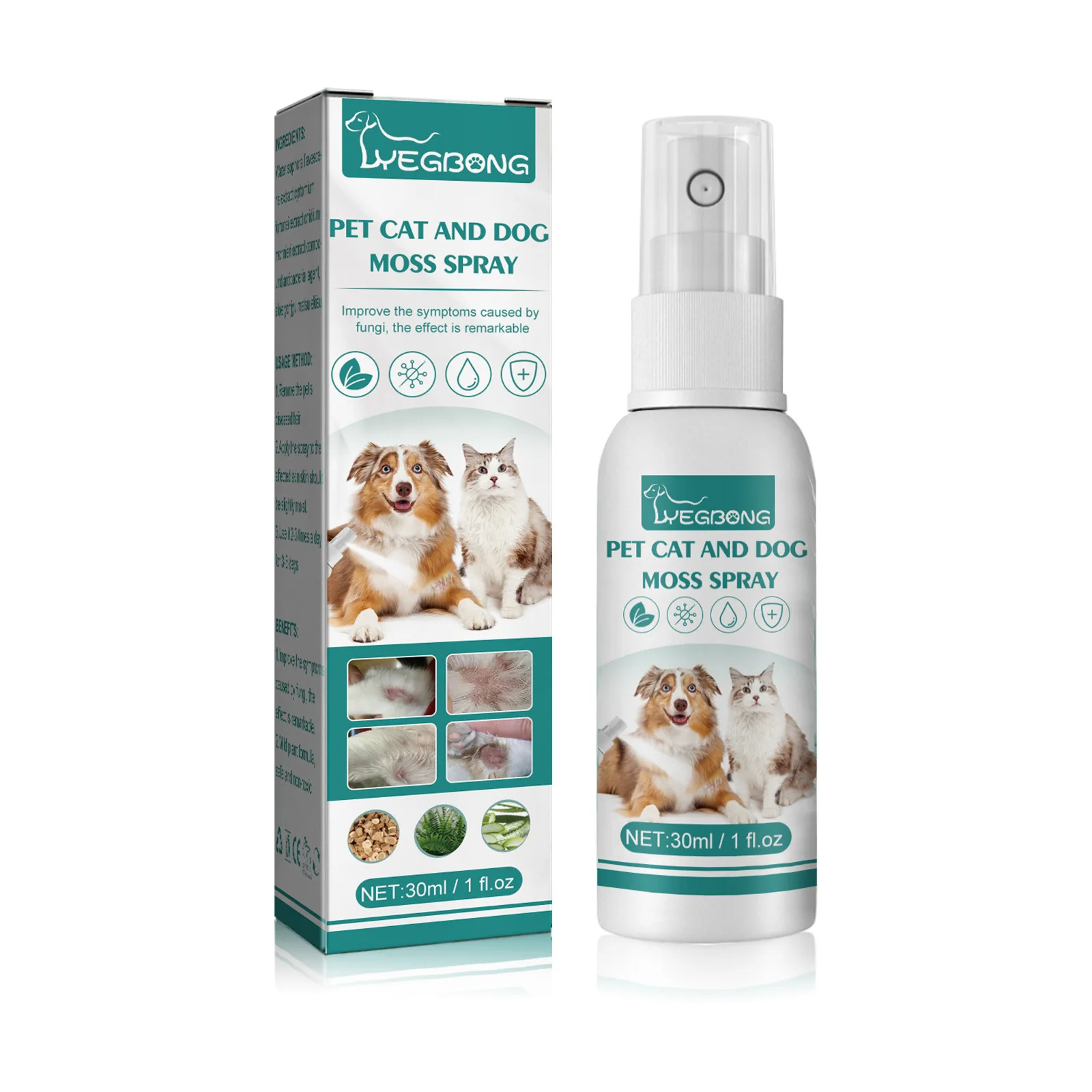 Pet Fur Spray Treatment Allergies Dermatitis Eczema for Cat Dog Remover Mite Flea Lice Itch Relief Anti Fungus Pet Moss Spray
Pet Fur Spray Treatment Allergies Dermatitis Eczema for Cat Dog Remover Mite Flea Lice Itch Relief Anti Fungus Pet Moss Spray