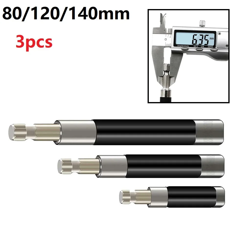 3 Pcs Retractable Extension Rod 1/4 Hex Shank 80/120/140MM Quick Release Magnetic Screwdriver Bit Holder Socket Post
3 Pcs Retractable Extension Rod 1/4 Hex Shank 80/120/140MM Quick Release Magnetic Screwdriver Bit Holder Socket Post