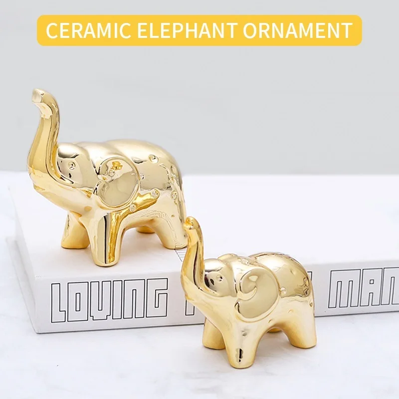 1Pcs Pair of Elephant Home Decor Statues Livingroom Art Decoration Figurines Ceramic Sculpture Desk Animal Ornament for Interior
1Pcs Pair of Elephant Home Decor Statues Livingroom Art Decoration Figurines Ceramic Sculpture Desk Animal Ornament for Interior