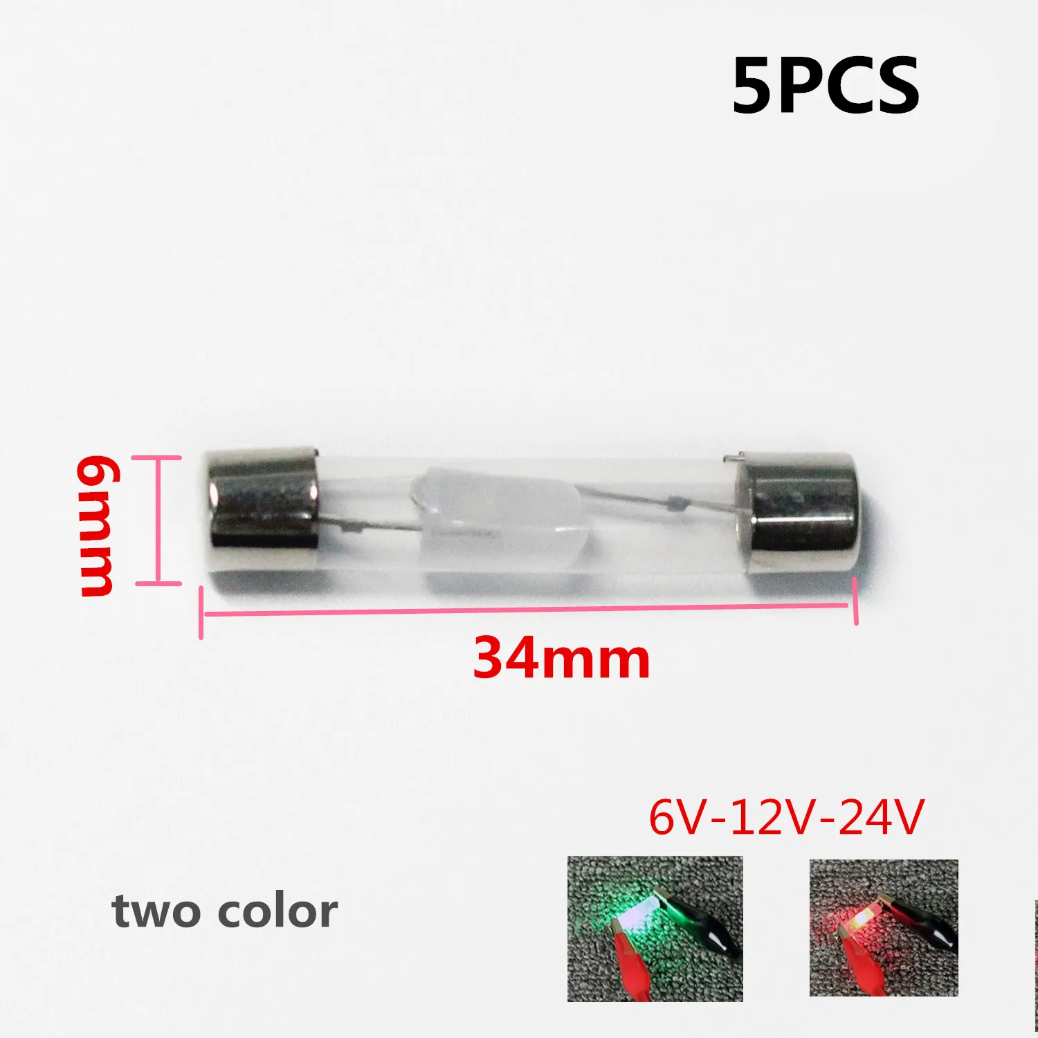 5pcs/lot 6*34mm 6.2*25.5mm bulb for Car Circuit DC Tester 6V 12V 24V Voltage Auto Vehicle Gauge Test Light Measuring Pen
5pcs/lot 6*34mm 6.2*25.5mm bulb for Car Circuit DC Tester 6V 12V 24V Voltage Auto Vehicle Gauge Test Light Measuring Pen
