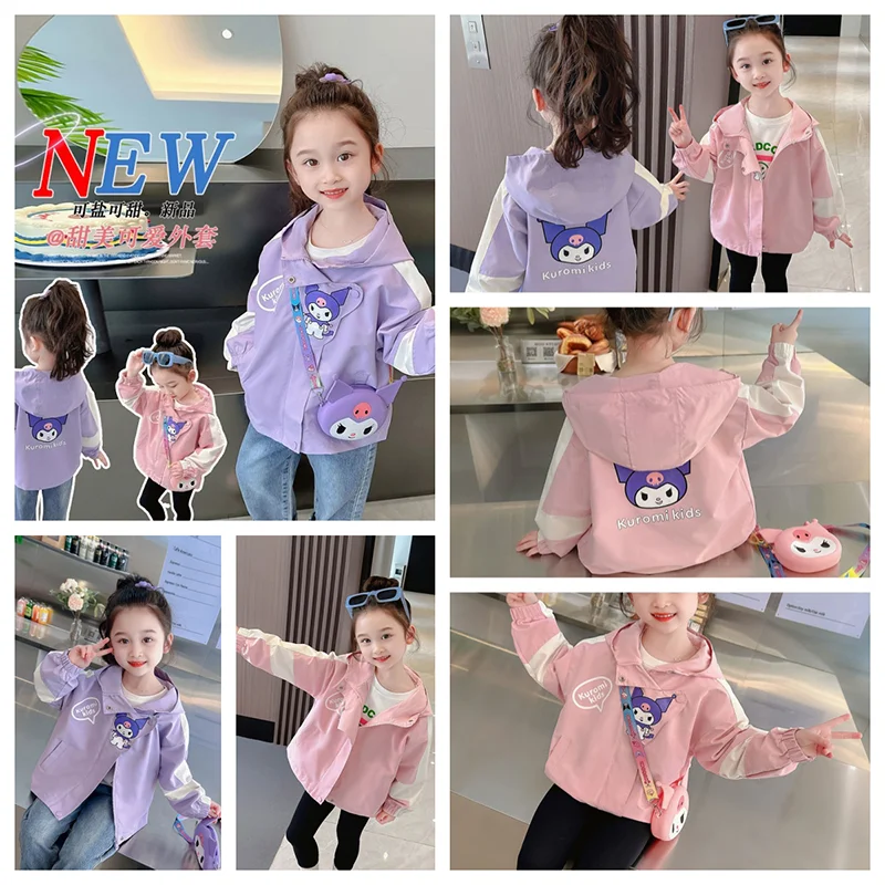 Sanrios Kuromi Jacket Spring Autumn Girls Hello Kitty Anime Cartoon Kawaii Fashionable Charms Female Baby Foreign Style Y2k Gift
Sanrios Kuromi Jacket Spring Autumn Girls Hello Kitty Anime Cartoon Kawaii Fashionable Charms Female Baby Foreign Style Y2k Gift