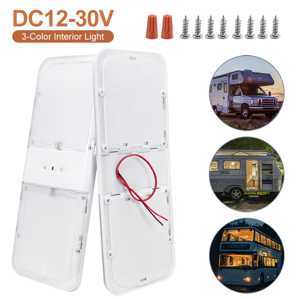 12-30V 180LED 1/2Pcs Car Interior Reading Lamp High Brightness Car RV Ceiling Dome Light For Van Truck RV Boat Camper Lights
12-30V 180LED 1/2Pcs Car Interior Reading Lamp High Brightness Car RV Ceiling Dome Light For Van Truck RV Boat Camper Lights
