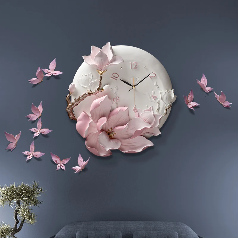3D Three-dimensional Relief Clock Girl Heart Orchid Wall Clock Personality Creative Art Wall Clock
3D Three-dimensional Relief Clock Girl Heart Orchid Wall Clock Personality Creative Art Wall Clock