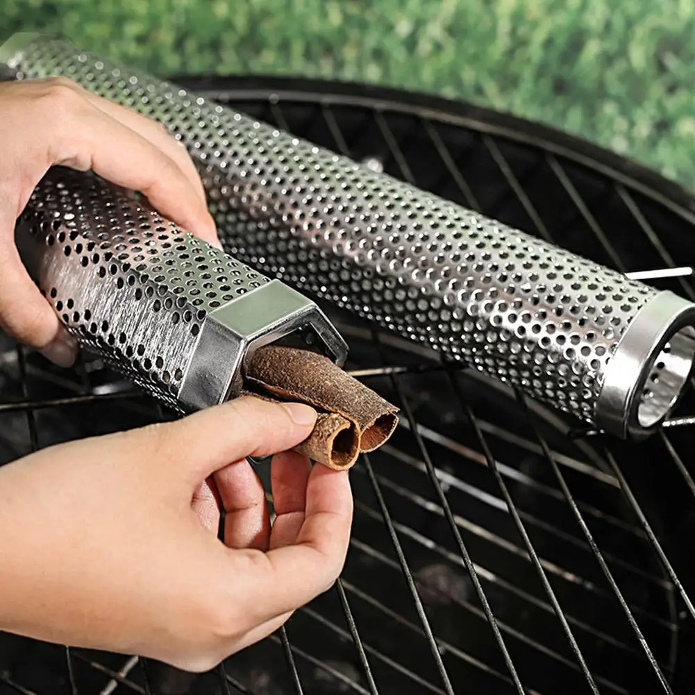 Smoke Mesh Tube Durable Anti-rust Perforated Mesh BBQ Wood Pellet Smoke Tube for Picnic BBQ Mesh Pipe Smoke Grill Tube
Smoke Mesh Tube Durable Anti-rust Perforated Mesh BBQ Wood Pellet Smoke Tube for Picnic BBQ Mesh Pipe Smoke Grill Tube