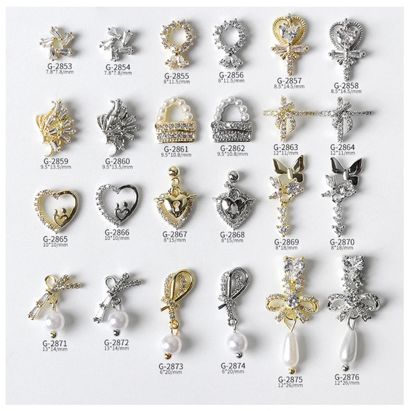 3pcs Nail Zircon Decorations Dedicate Pearls Pendants Designs Alloy For Nail Manicure Beauty
3pcs Nail Zircon Decorations Dedicate Pearls Pendants Designs Alloy For Nail Manicure Beauty