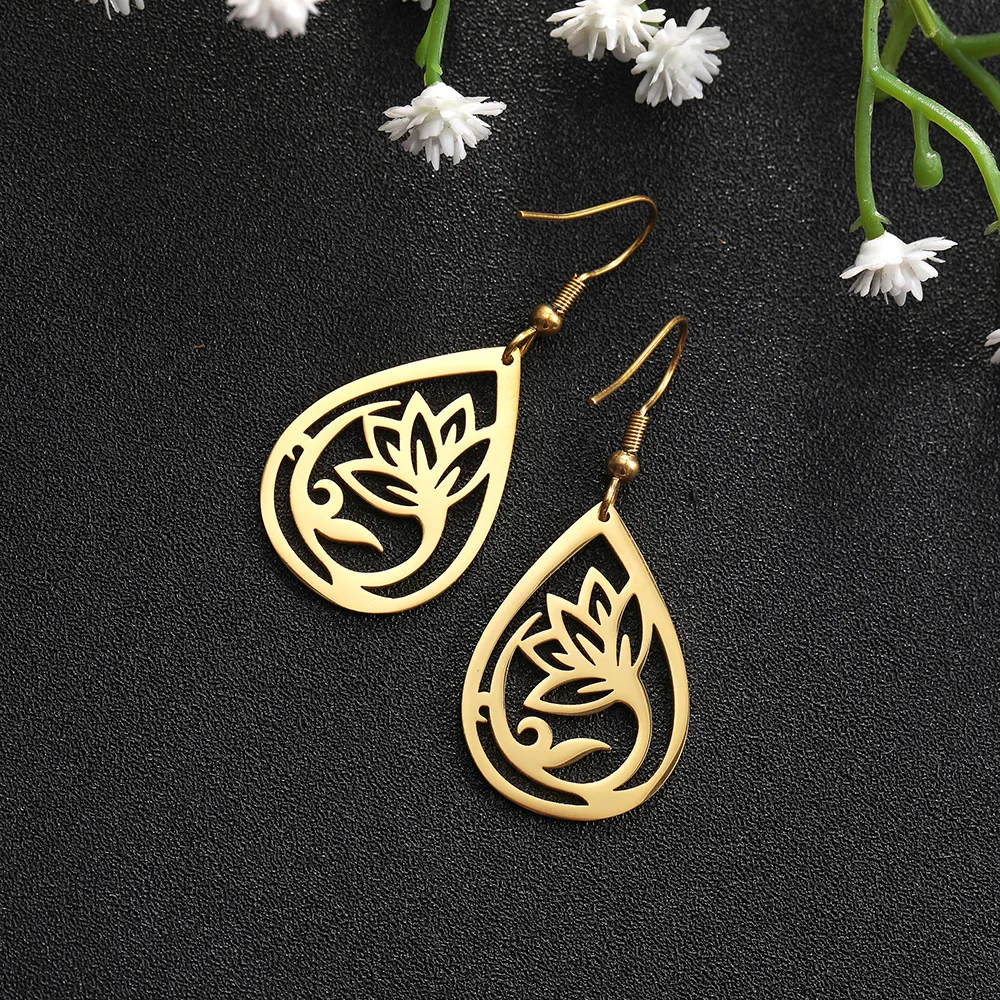 New Chic Vintage Hollow Waterdrop Drop Dangle Earrings for Women Girls Jewelry Anti Allergy Stainless Steel Femme Lady Party
New Chic Vintage Hollow Waterdrop Drop Dangle Earrings for Women Girls Jewelry Anti Allergy Stainless Steel Femme Lady Party