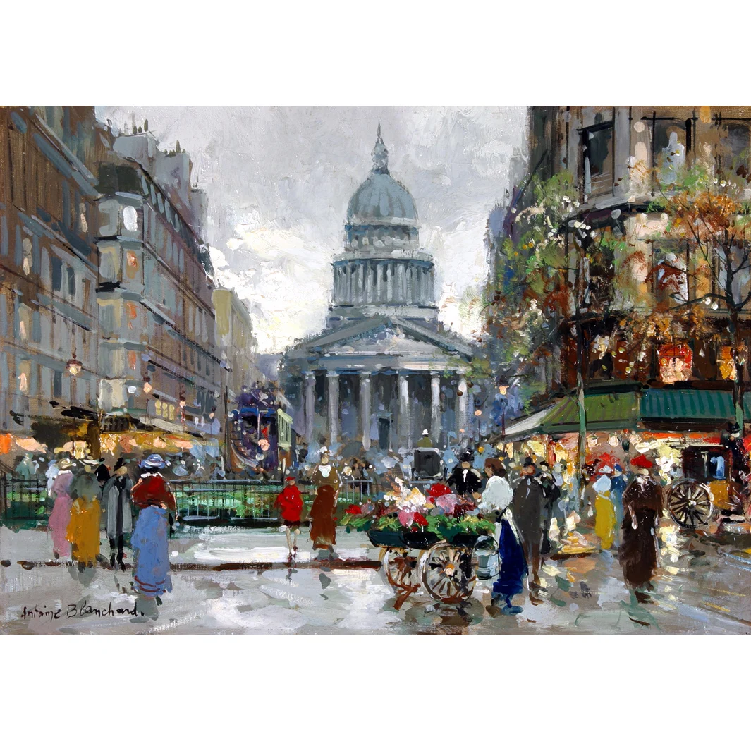 Antoine Blanchard oil paintings,The Pantheon,Hand painted cityscape painting reproduction,Paris street scene,Modern wall canvas
Antoine Blanchard oil paintings,The Pantheon,Hand painted cityscape painting reproduction,Paris street scene,Modern wall canvas
