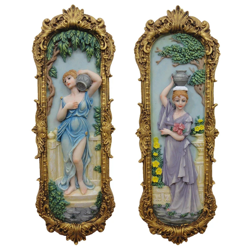 European-style decorative relief hand-painted wall hangings porch corridor wall hangings
European-style decorative relief hand-painted wall hangings porch corridor wall hangings