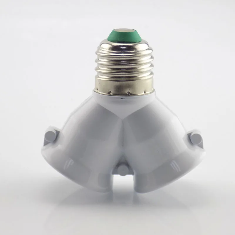 Y Shape E27 to 2 E27 Lamp base Bulb socket dual extend Adapter Splitter Plug Converter for LED Light Holder Conversion 2E27
Y Shape E27 to 2 E27 Lamp base Bulb socket dual extend Adapter Splitter Plug Converter for LED Light Holder Conversion 2E27