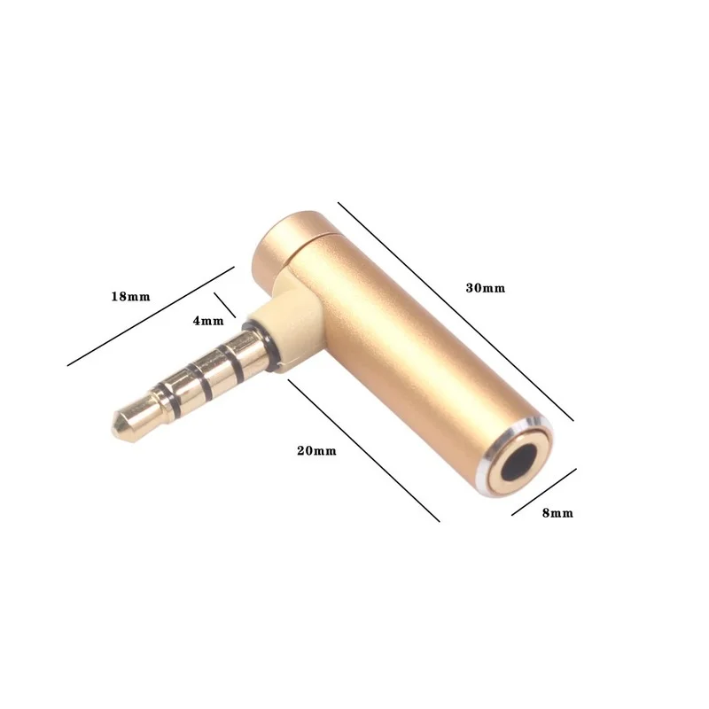New 3.5mm Male To Female Audio Jack Plug Adapter Connector Stereo 4 Pole 90 Degree Sliver For Headphones Headset Earphones
New 3.5mm Male To Female Audio Jack Plug Adapter Connector Stereo 4 Pole 90 Degree Sliver For Headphones Headset Earphones