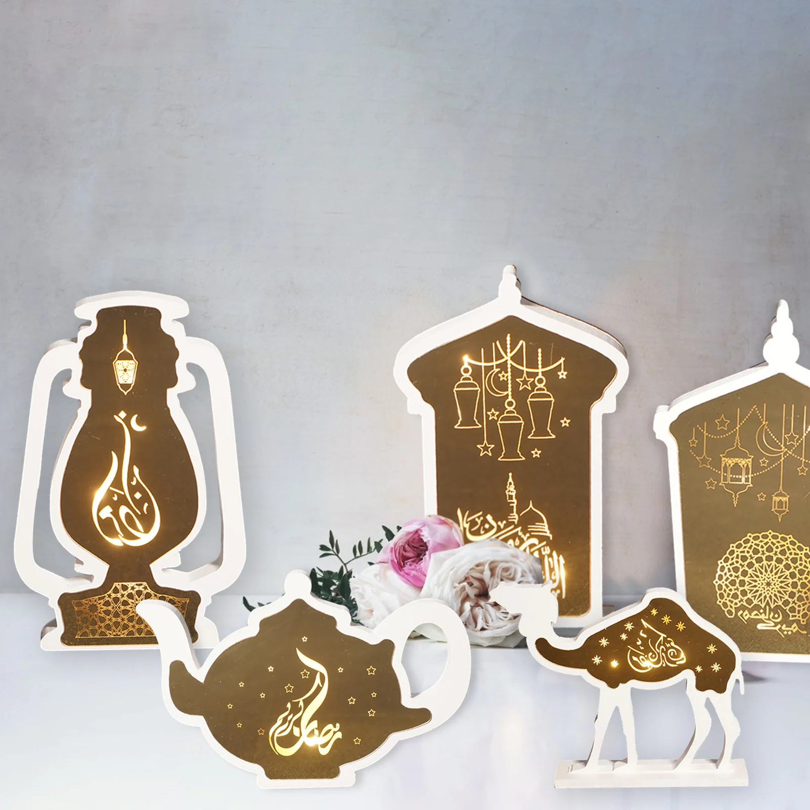 Eid Mubarak Eid декоративная лампа Арабская мусульманская искусственная настольная декоративная акриловая вывеска
Eid Mubarak Eid декоративная лампа Арабская мусульманская искусственная настольная декоративная акриловая вывеска