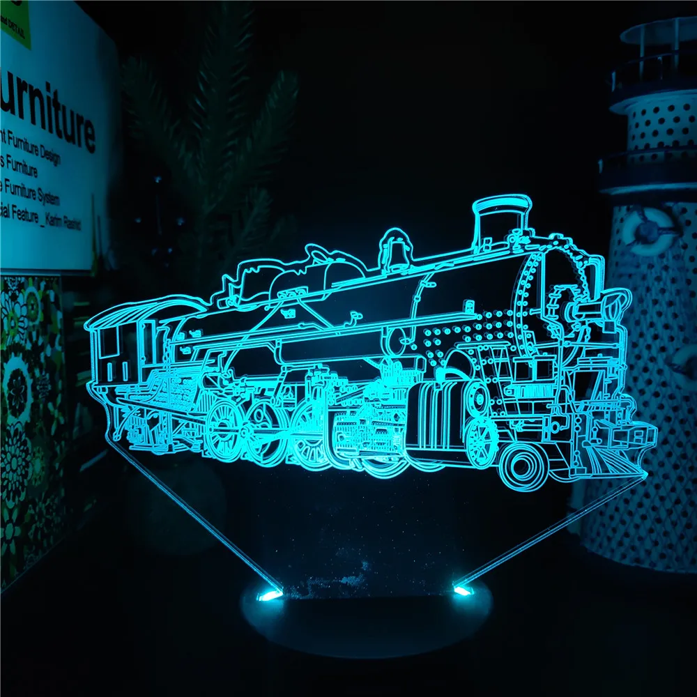 Steam Locomotive Trai 3d Led Night Light Anime Manga Lampara Light Visual Toy Xmas Gift Illuminator Lamp Lighting Collector Lamp
Steam Locomotive Trai 3d Led Night Light Anime Manga Lampara Light Visual Toy Xmas Gift Illuminator Lamp Lighting Collector Lamp
