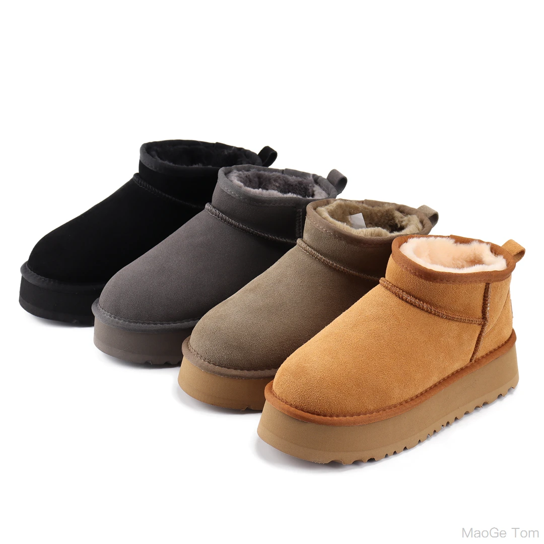 Aobreugg 2023 winter new national wind platform thick soled 3.5cm natural fur wool snow boots
Aobreugg 2023 winter new national wind platform thick soled 3.5cm natural fur wool snow boots