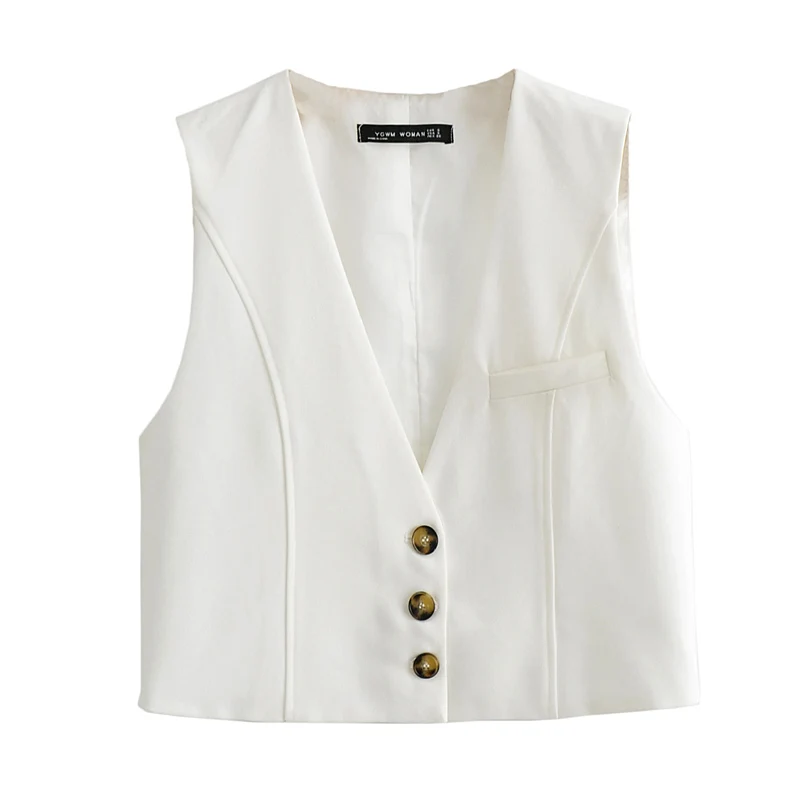 Women's Vest Sleeveless Jacket Women Coat Spring 2022 Waistcoat White Grey Short Office Lady Minimalist Fashion Basic Classic
Women's Vest Sleeveless Jacket Women Coat Spring 2022 Waistcoat White Grey Short Office Lady Minimalist Fashion Basic Classic