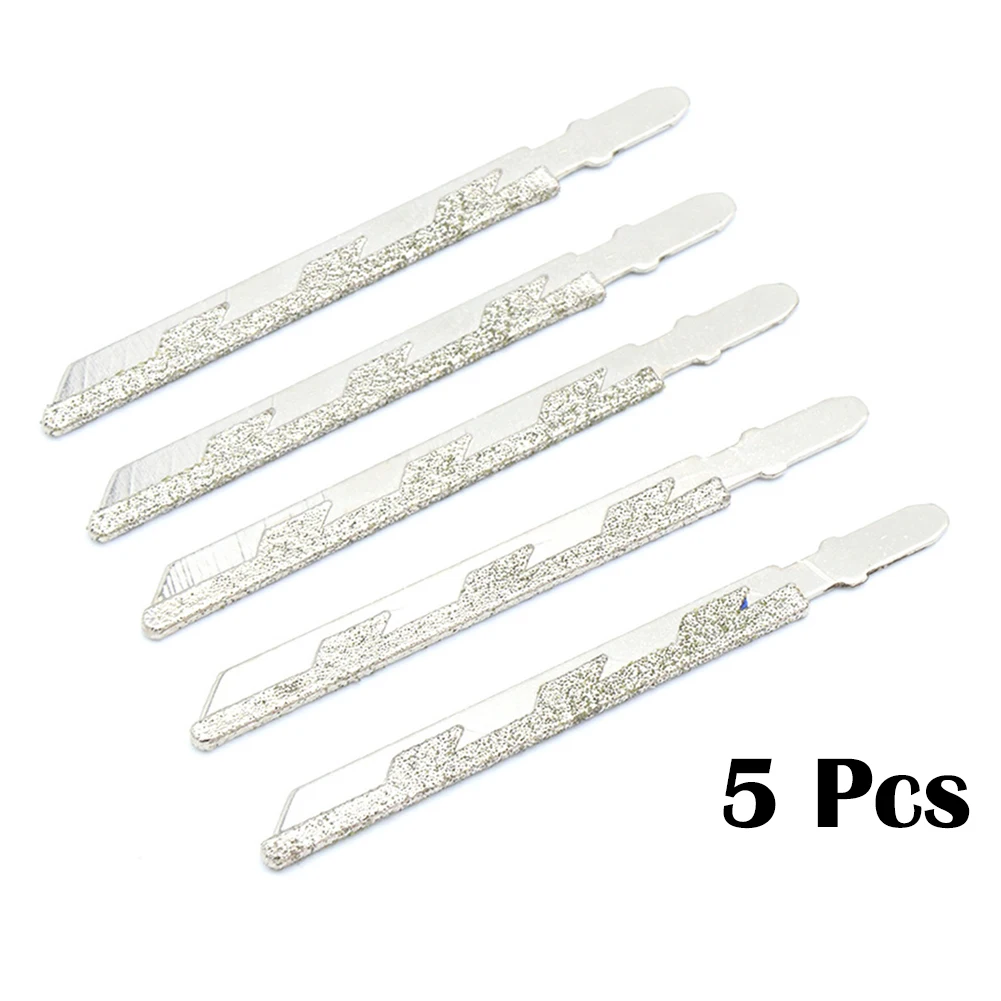 5pcs Diamond Coated Jigsaw Blade Reciprocating Saw Blades T-Shank Jigsaw Blades For Fiberglass Marble Plastics Tile Cutting Tool
5pcs Diamond Coated Jigsaw Blade Reciprocating Saw Blades T-Shank Jigsaw Blades For Fiberglass Marble Plastics Tile Cutting Tool