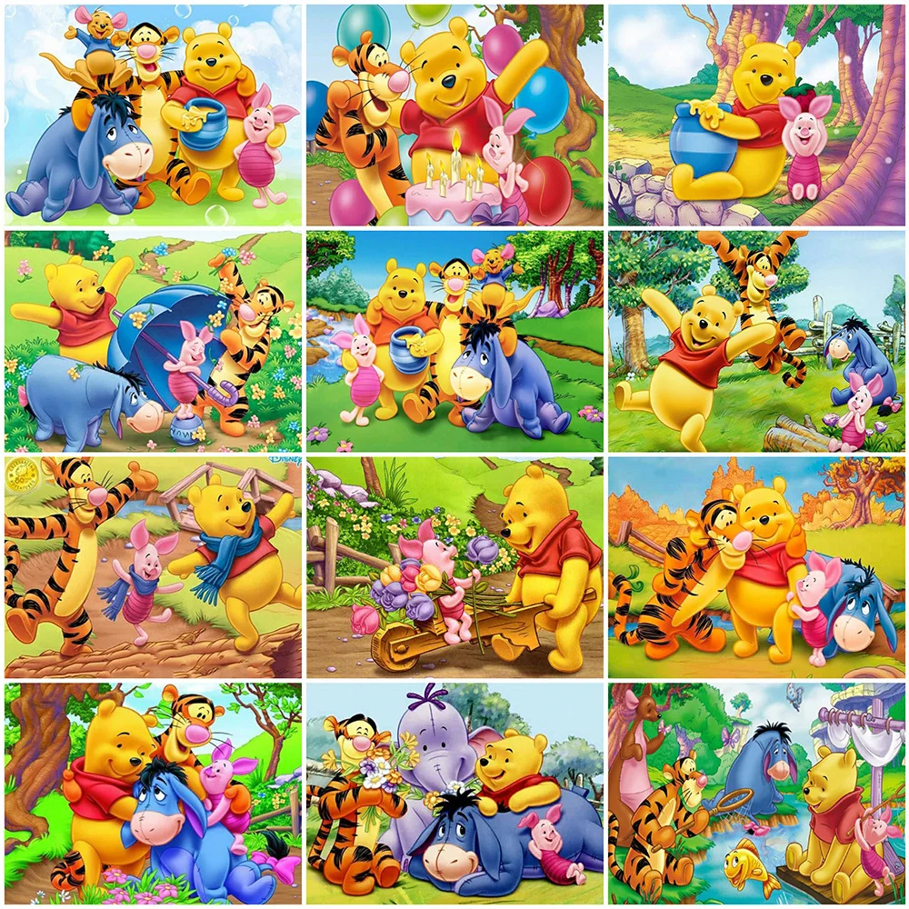 Новое поступление, алмазная живопись Disney, Винни-Пух, мозаика, медведь, животное, вышивка, картина из мультфильма, Декор для дома 5D 
Новое поступление, алмазная живопись Disney, Винни-Пух, мозаика, медведь, животное, вышивка, картина из мультфильма, Декор для дома 5D