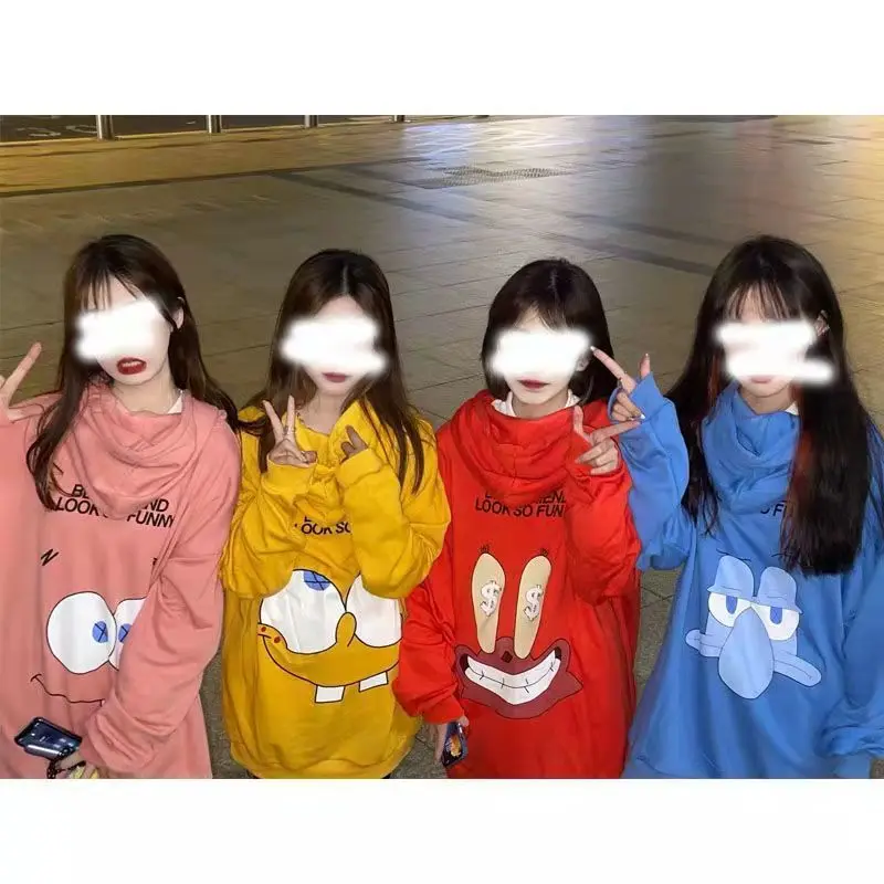 Cute cartoon plush heavy hoodie female boudoir print INS hooded class uniform Korean version loose top
Cute cartoon plush heavy hoodie female boudoir print INS hooded class uniform Korean version loose top