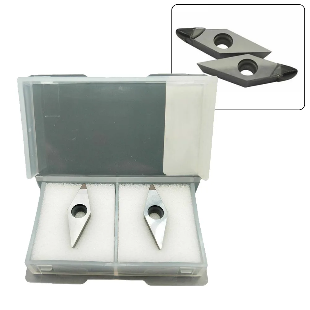 VCGT160408 PCD Blades 2pcs Blades Carbide Diamond Indexable Inserts Polycrystalline Toolholding Used For Aluminum
VCGT160408 PCD Blades 2pcs Blades Carbide Diamond Indexable Inserts Polycrystalline Toolholding Used For Aluminum