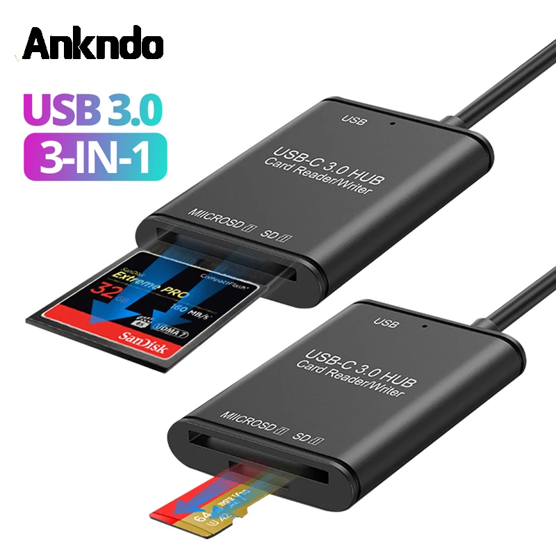 ANKNDO USB C Card Reader To TF SD OTG Type C Readers For Macbook Laptop Phone Data Transfer Memory Card Adapter External Hub
ANKNDO USB C Card Reader To TF SD OTG Type C Readers For Macbook Laptop Phone Data Transfer Memory Card Adapter External Hub