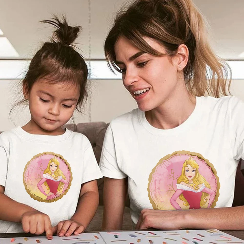 Aurora Princess Pout Prettily Cute T Shirts for Girls Disney Family Clothes Mom and Daughter Equal Short Sleeve Suit for 3T 12T
Aurora Princess Pout Prettily Cute T Shirts for Girls Disney Family Clothes Mom and Daughter Equal Short Sleeve Suit for 3T 12T