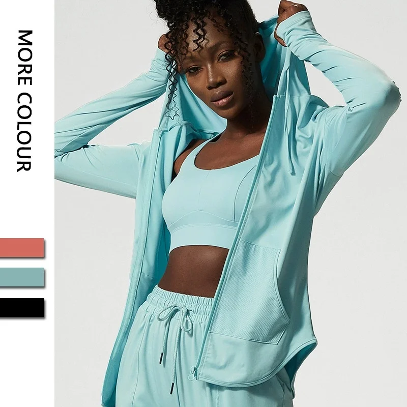 YUNTRY Women Sports Running Long-sleeved Zip Hoodie Jacket Fitness Breathable Sportswear Yoga Gym Clothes Shirt Zipper Coat
YUNTRY Women Sports Running Long-sleeved Zip Hoodie Jacket Fitness Breathable Sportswear Yoga Gym Clothes Shirt Zipper Coat