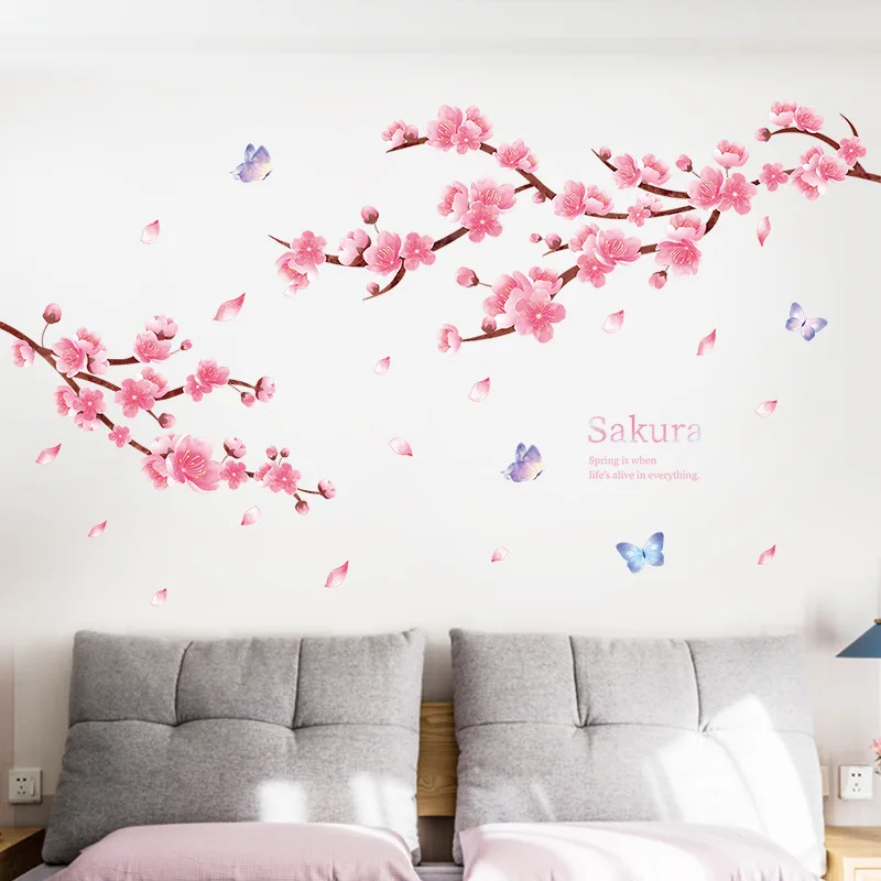 Большие розовые вишневые цветы, наклейки на стену, романтичные цветы, домашний декор для спальни, гостиной, «сделай сам» из ПВХ
Большие розовые вишневые цветы, наклейки на стену, романтичные цветы, домашний декор для спальни, гостиной, «сделай сам» из ПВХ