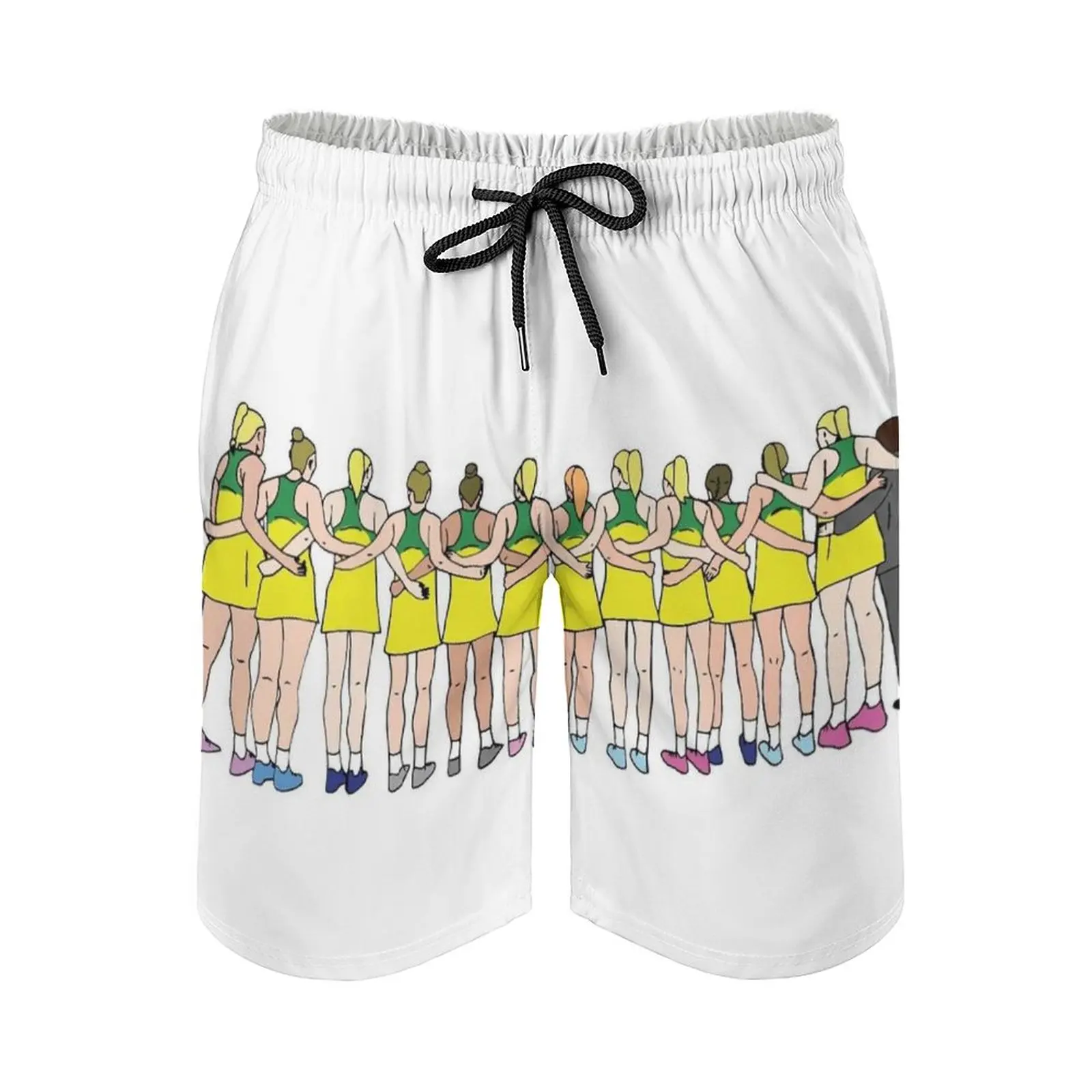 Sisters In Arms-Australian Netball Men's Beach Shorts Swim Trunks With Pockets Mesh Lining Surfing Australian Netball Aussie
Sisters In Arms-Australian Netball Men's Beach Shorts Swim Trunks With Pockets Mesh Lining Surfing Australian Netball Aussie