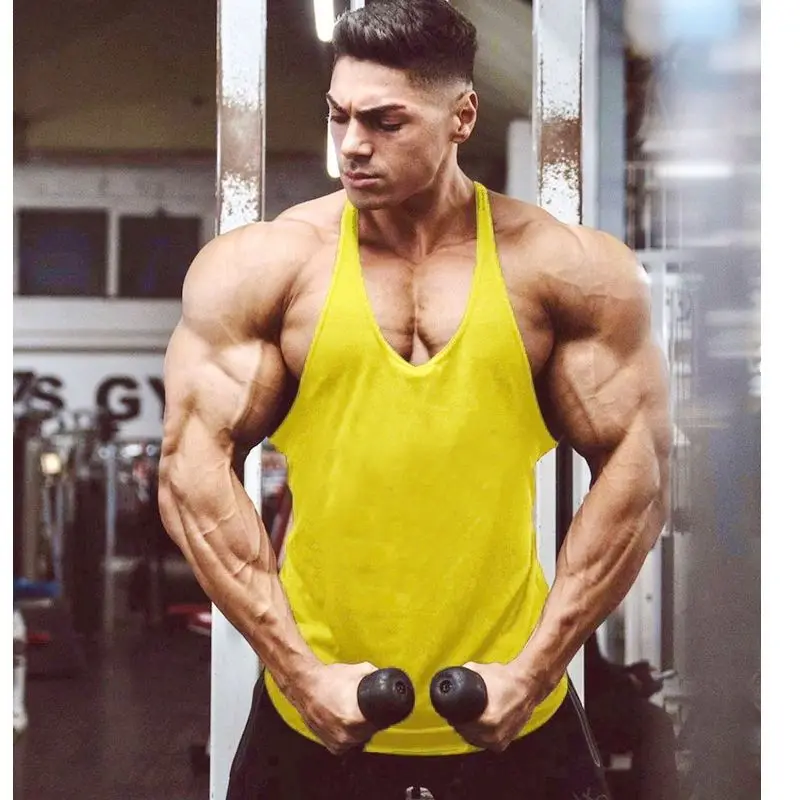 

Summer Gyms Tank Top Men Fitness Clothing Bodybuilding Singlets Muscle Man Sleeveless Shirt Sportwear Vests Cotton Stringer Tops
