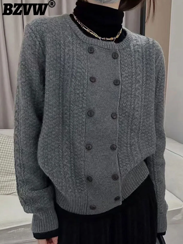 BZVW Women's O-neck Fried Dough Twists Knitting Cardigan 2023 Autumn Winter New Trend Loose Niche Short Knit Top Female 25X2703
BZVW Women's O-neck Fried Dough Twists Knitting Cardigan 2023 Autumn Winter New Trend Loose Niche Short Knit Top Female 25X2703