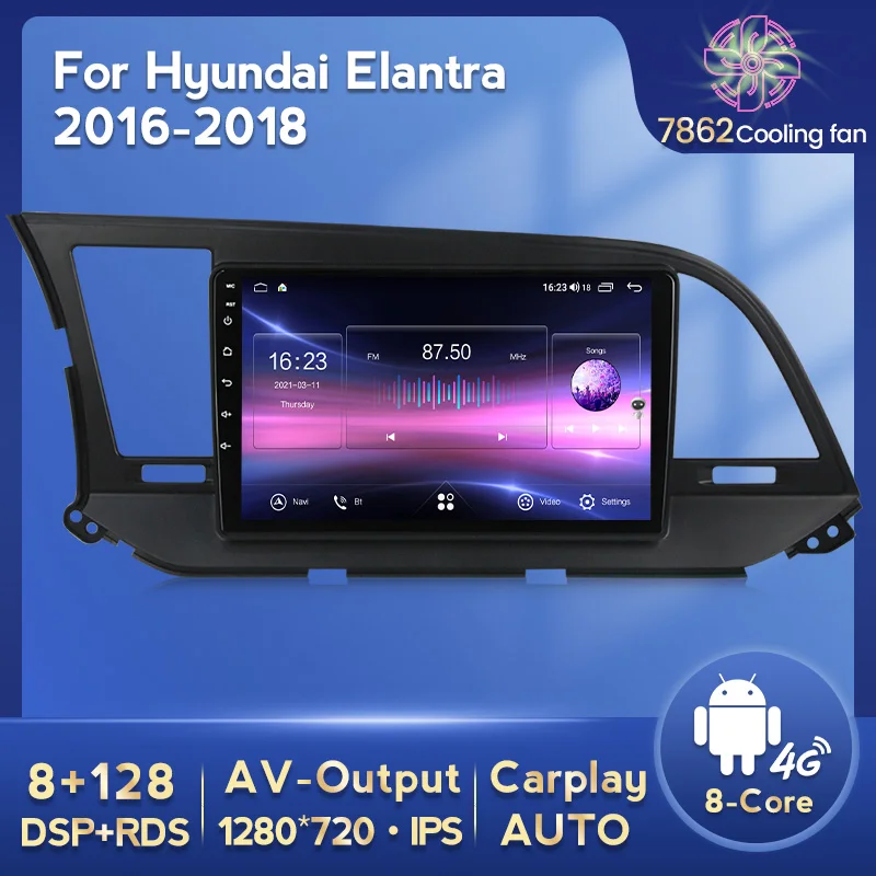 9'' Android 11 6G 128G GPS Navigation Car Multimedia player for Hyundai Elantra 2018 2019 2020 Carplay DSP 4G WIFI 1280*720 RDS
9'' Android 11 6G 128G GPS Navigation Car Multimedia player for Hyundai Elantra 2018 2019 2020 Carplay DSP 4G WIFI 1280*720 RDS