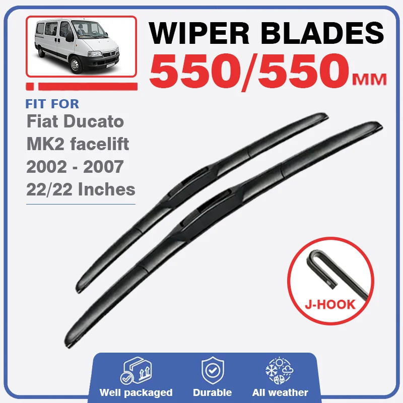 Front Windshield Wiper Blades For Fiat Ducato MK2 Facelift 2002 - 2007 Windscreen Window Accessories Brushes 2003 2004 2005 2006
Front Windshield Wiper Blades For Fiat Ducato MK2 Facelift 2002 - 2007 Windscreen Window Accessories Brushes 2003 2004 2005 2006