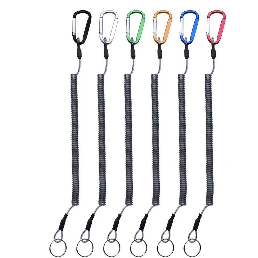 Secure Tackle Security Retractable Climbing Steel Wire Anti-lost Outdoor Elastic Fishing String Spring Rope Lanyard Carabiner
Secure Tackle Security Retractable Climbing Steel Wire Anti-lost Outdoor Elastic Fishing String Spring Rope Lanyard Carabiner
