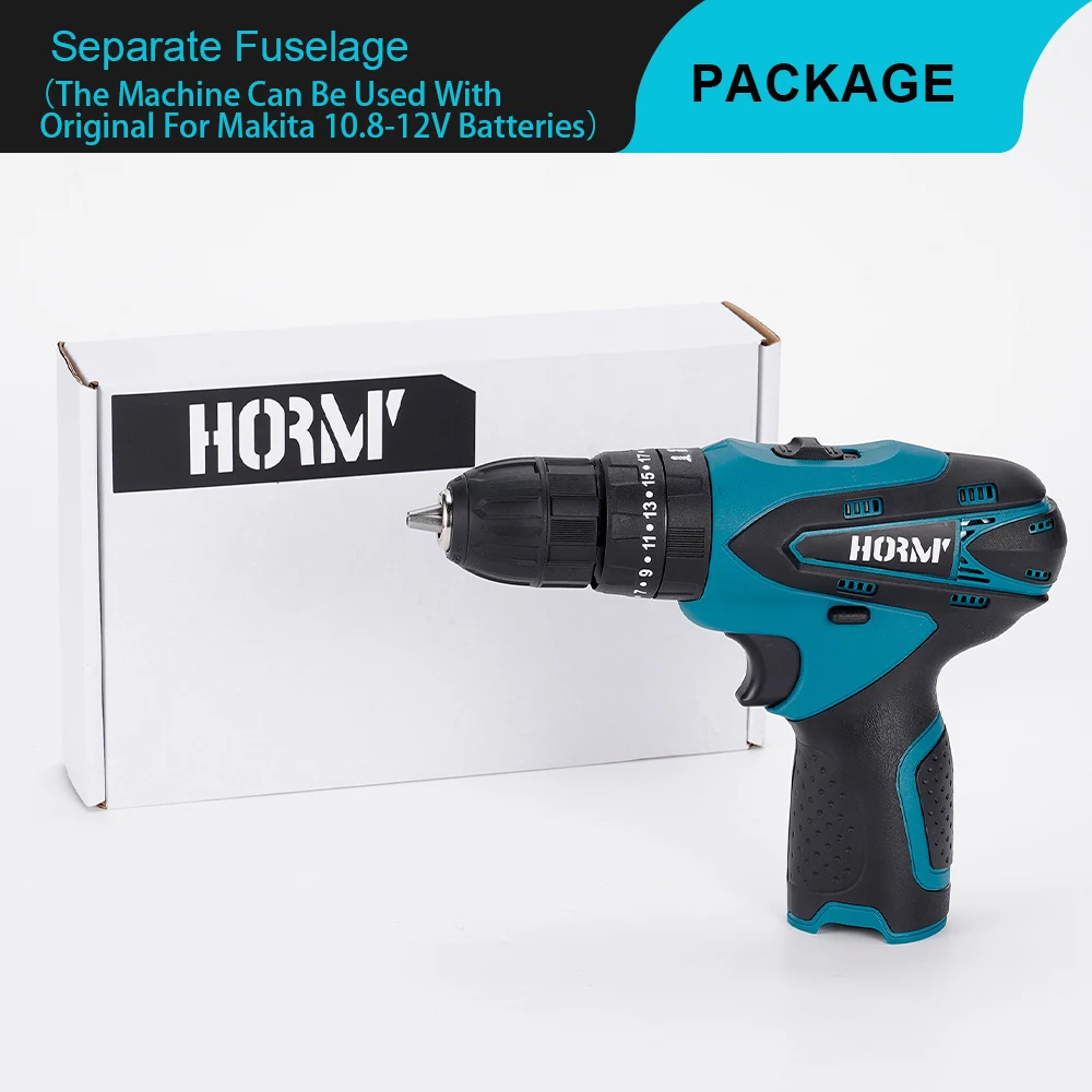 12V Cordless 32N.m Electric Screwdriver 3 in 1 Electric Drill Driver Dual Speed Impact Screwdriver Power Tool For Makita Battery
12V Cordless 32N.m Electric Screwdriver 3 in 1 Electric Drill Driver Dual Speed Impact Screwdriver Power Tool For Makita Battery