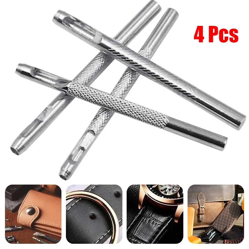 4Pcs Round Shape Leather Punch Kit Belt Craft For Clothing Belt Punchers Tools Parts For Watch Band Craft Clothing Punchers Tool
4Pcs Round Shape Leather Punch Kit Belt Craft For Clothing Belt Punchers Tools Parts For Watch Band Craft Clothing Punchers Tool