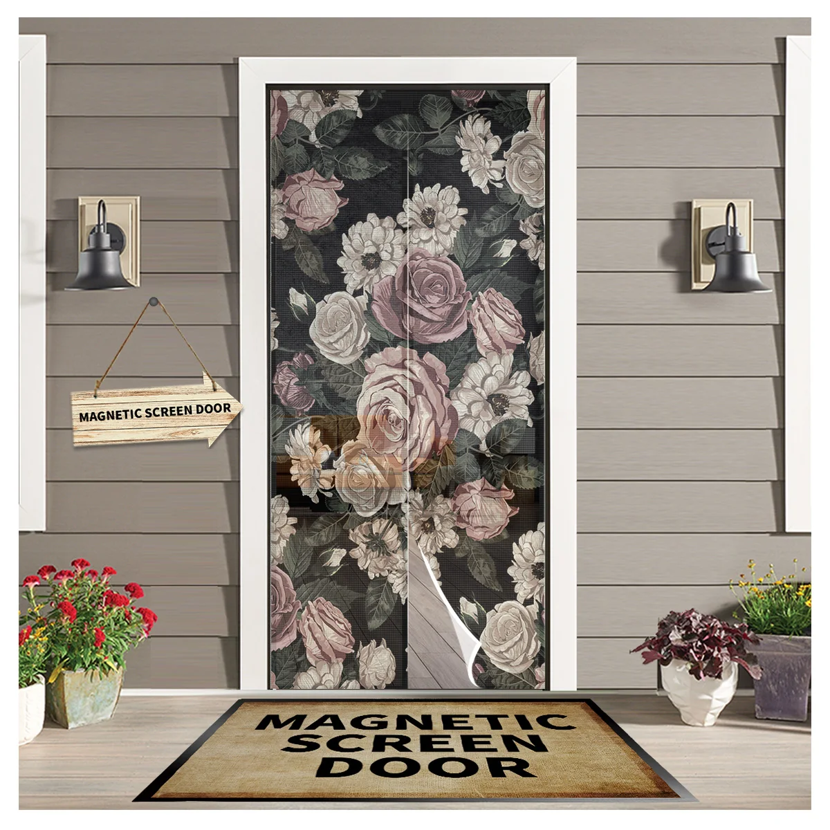 Занавеска на дверь с изображением цветов растений, зеленых листьев, комнатное москитное окошко, занавеска на экран, магнитная дверная сетка...
Занавеска на дверь с изображением цветов растений, зеленых листьев, комнатное москитное окошко, занавеска на экран, магнитная дверная сетка...