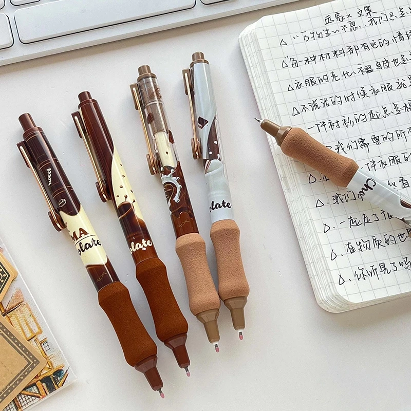 4pcs Chocolate Gel Pens Set Soft Holding 0.5mm Ballpoint Black Color Ink Office School F7389
4pcs Chocolate Gel Pens Set Soft Holding 0.5mm Ballpoint Black Color Ink Office School F7389