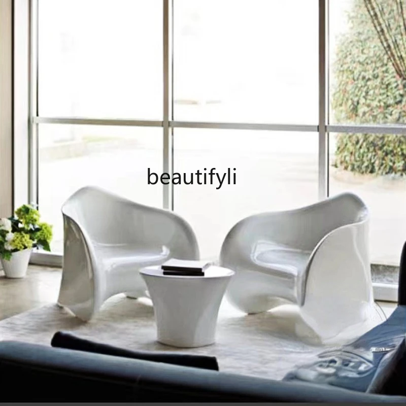 yj Creative FRP Outdoor Recliner Modern Special-Shaped Chair Public Rest Area Tea Table Combination
yj Creative FRP Outdoor Recliner Modern Special-Shaped Chair Public Rest Area Tea Table Combination