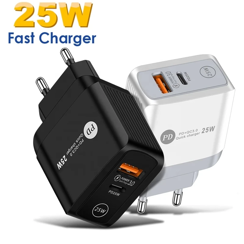 25W Fast Quick Charging Dual Ports PD Type c Wall Charger Eu US AC Home Travel Power Adapter For Iphone 12 13 Samsung lg pc
25W Fast Quick Charging Dual Ports PD Type c Wall Charger Eu US AC Home Travel Power Adapter For Iphone 12 13 Samsung lg pc