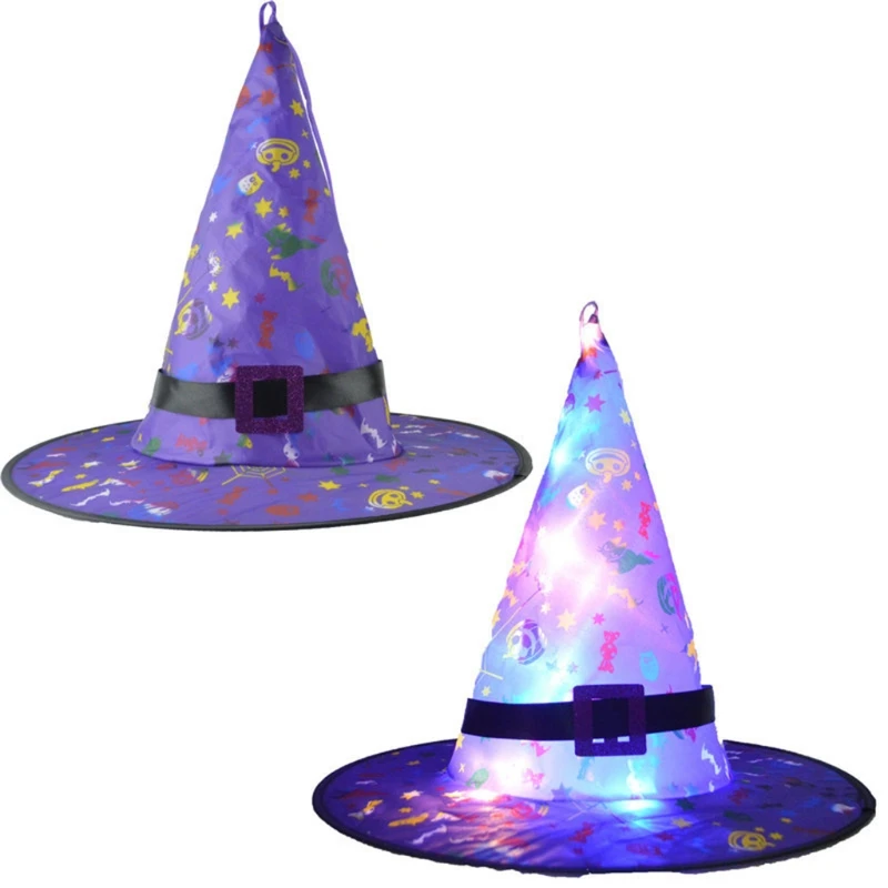 LED Halloween Hat Light Up Witch Headpiece for Kids Play in the Dark with LED Lights Halloween Holiday Gifts
LED Halloween Hat Light Up Witch Headpiece for Kids Play in the Dark with LED Lights Halloween Holiday Gifts