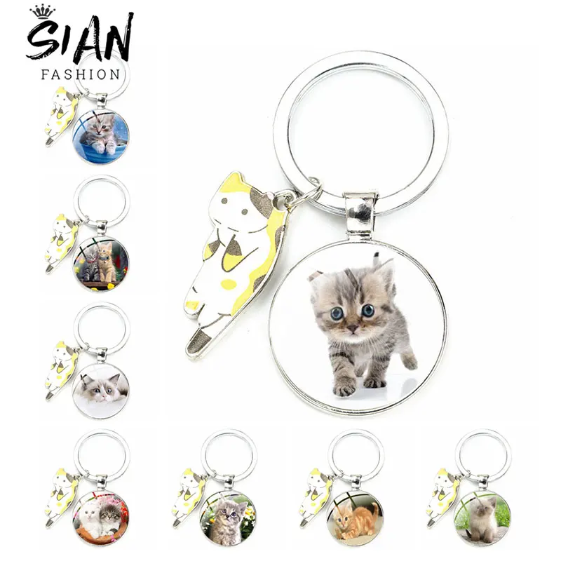 Fashion Enamel Kawaii Cat Kitten Charms Keychain Cute Cat Glass Dome Photo Pendant Keychain Purse Key Holder Jewelry Unisex Gift
Fashion Enamel Kawaii Cat Kitten Charms Keychain Cute Cat Glass Dome Photo Pendant Keychain Purse Key Holder Jewelry Unisex Gift