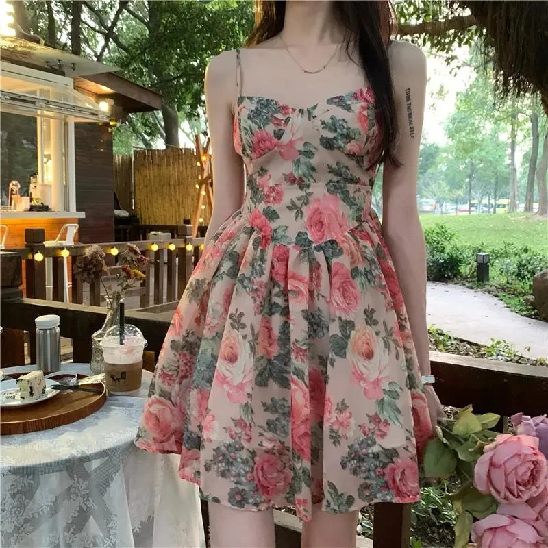 MEXZT Floral Mini Dress Women Print Sleeveless A Line Dresses Summer Sweet Vintage Spaghetti Strap Sundress Elegant Vestidos New
MEXZT Floral Mini Dress Women Print Sleeveless A Line Dresses Summer Sweet Vintage Spaghetti Strap Sundress Elegant Vestidos New