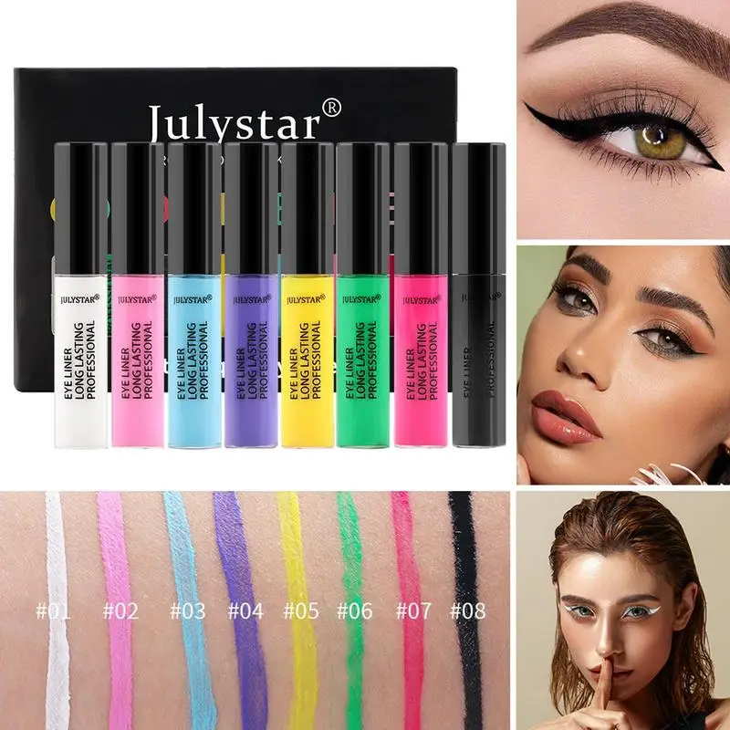 8 шт., водостойкая матовая цветная подводка для глаз
8 шт., водостойкая матовая цветная подводка для глаз