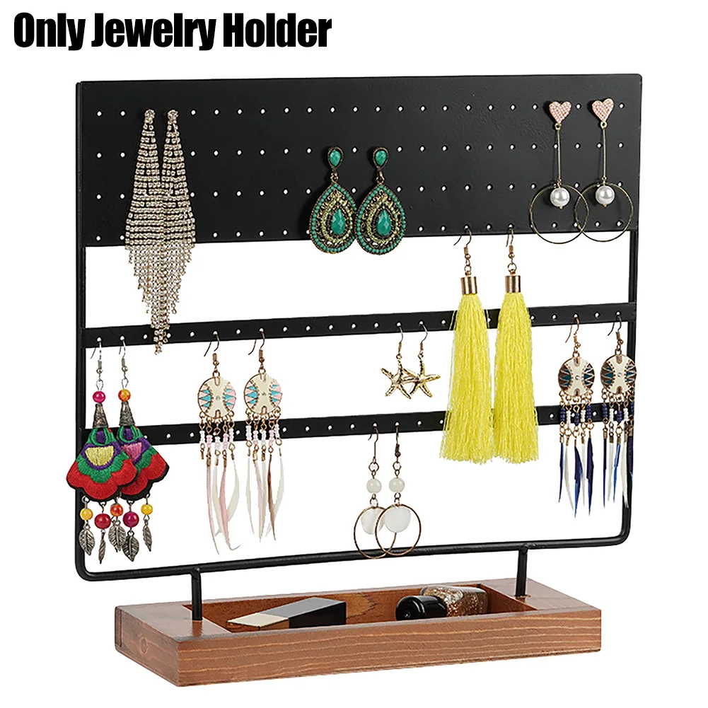 144 Holes Home Salon Assemble Vintage Bedroom With Wooden Tray Earring Stand Storing Large Capacity Gift Jewelry Holder
144 Holes Home Salon Assemble Vintage Bedroom With Wooden Tray Earring Stand Storing Large Capacity Gift Jewelry Holder