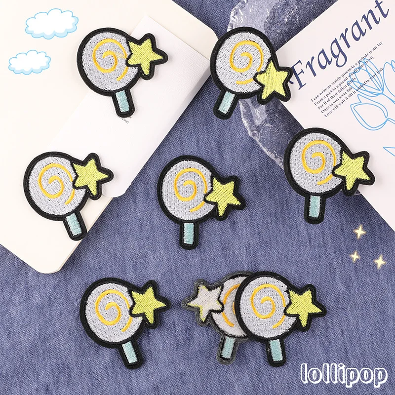 5psc Cartoon Candy Lollipop Embroidery Iron-On Backing Patch Diy For Kids Clothes Decorative Accessories Applique Sticker
5psc Cartoon Candy Lollipop Embroidery Iron-On Backing Patch Diy For Kids Clothes Decorative Accessories Applique Sticker