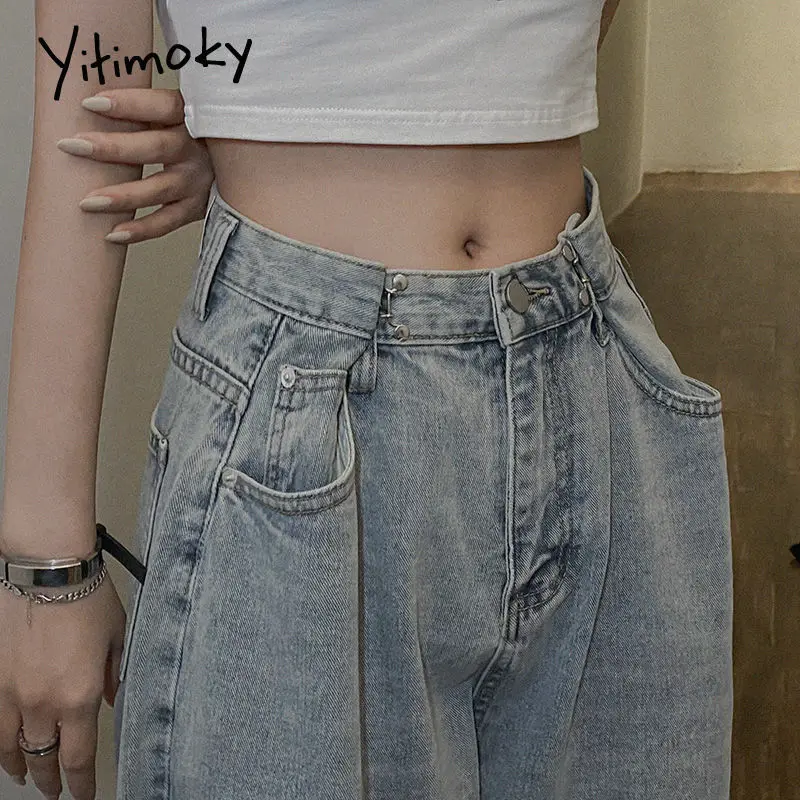 Yitimoky 2022 Elegant Jeans Women's Straight Tube Loose Mop High Waist Drop Feeling Soft Denim Wide Leg Pants Summer Thin
Yitimoky 2022 Elegant Jeans Women's Straight Tube Loose Mop High Waist Drop Feeling Soft Denim Wide Leg Pants Summer Thin